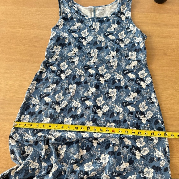 Duluth Trading Co. To 'n' Flow Floral Stretchy Knit Maxi Dress Blue Sz L - Picture 11 of 12